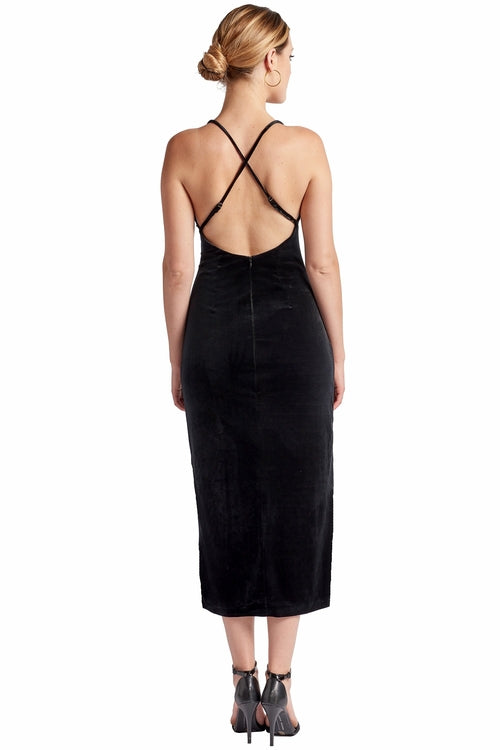 Élise Velvet Slip Dress