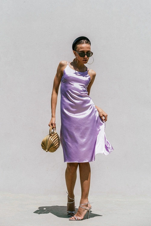 Florida Satin Midikleid