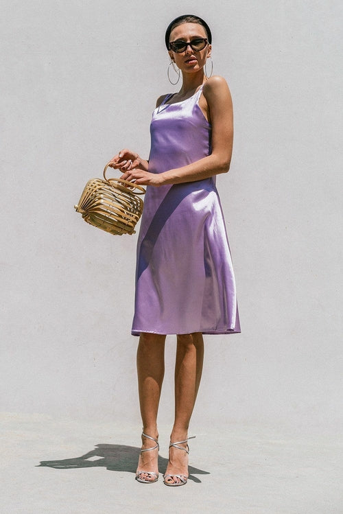 Florida Satin Midikleid