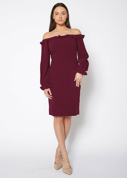 Vivienne Schulterfreies Bodycon-Kleid