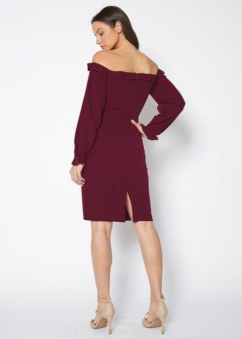 Vivienne Schulterfreies Bodycon-Kleid