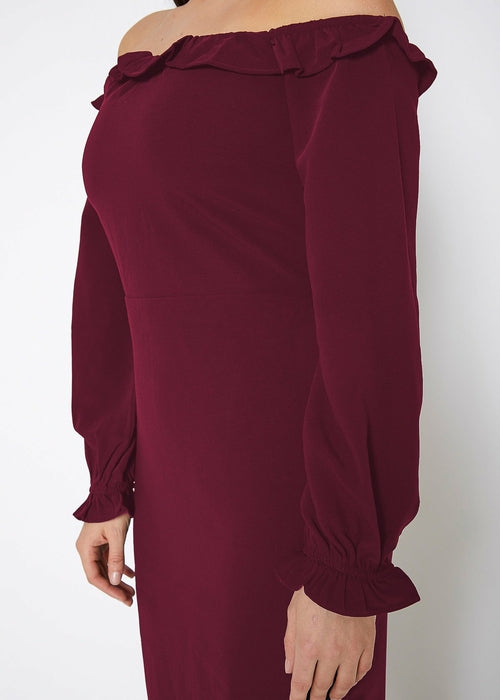 Vivienne Schulterfreies Bodycon-Kleid