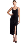 Élise Velvet Slip Dress